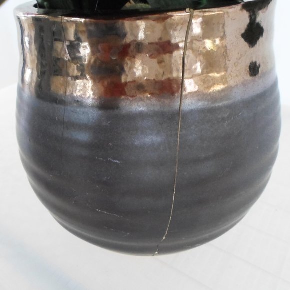 Fuchsia Fabric Orchid Floral Arrangement - Picture 4 of 4